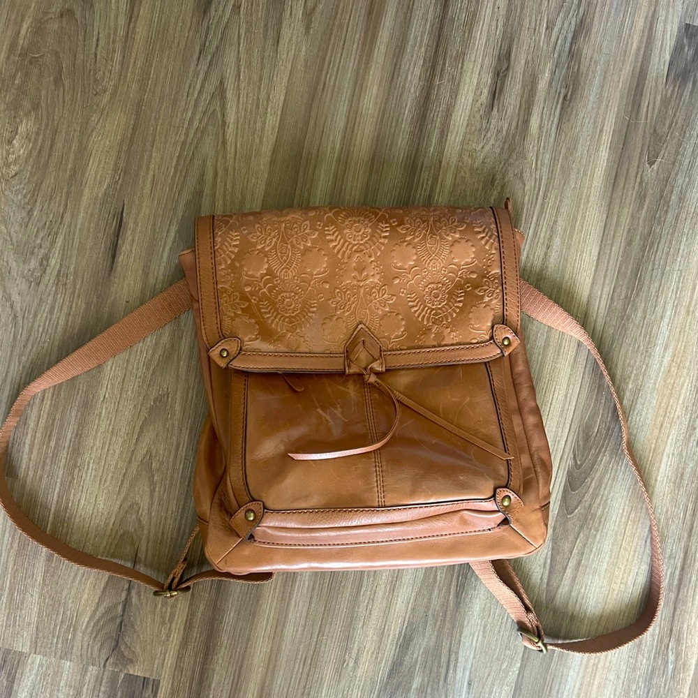 Sak tooled leather convertible bag